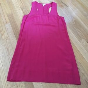 Joie pink 100% silk racerback dress